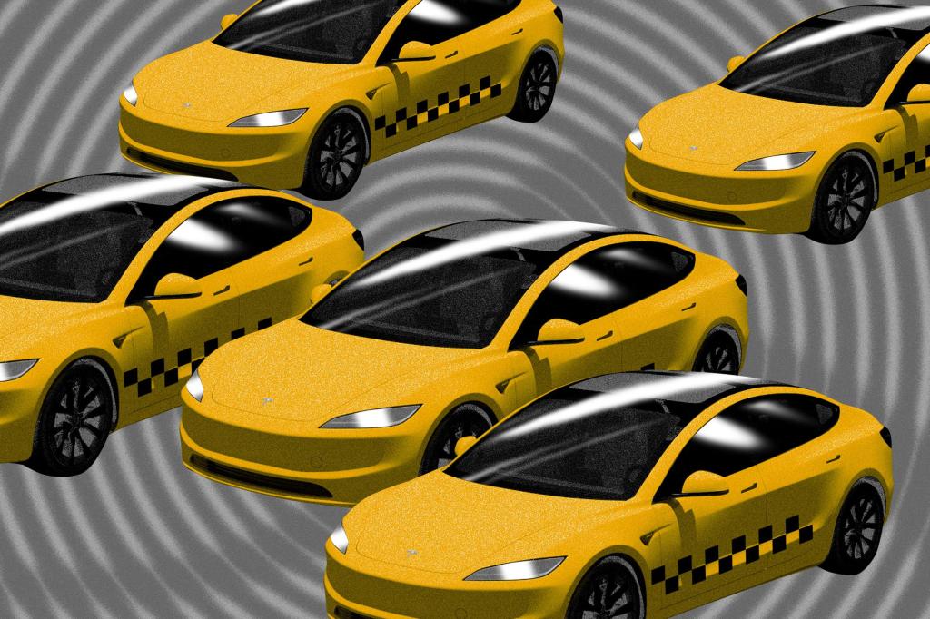 Tesla Cybercab design illustration