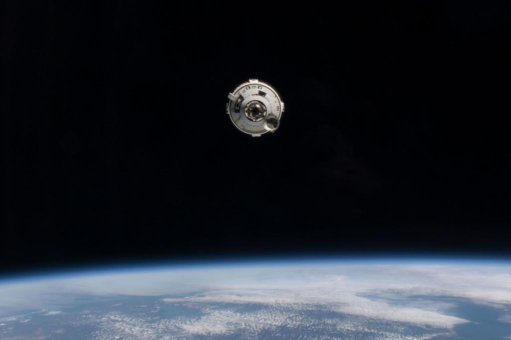 SpaceX Crew Dragon capsule on the launch pad