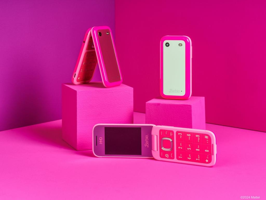 HMD Barbie Phone with accessories and features