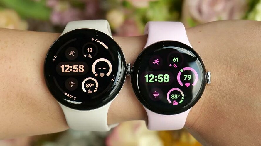 Pixel Watch 3 with two size options