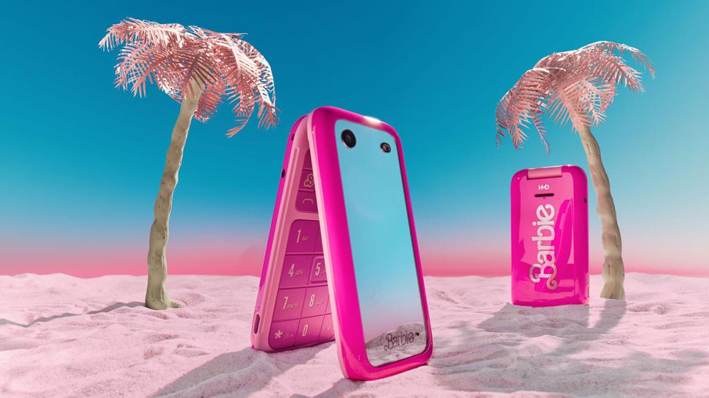 Barbie Phone showcasing its retro design