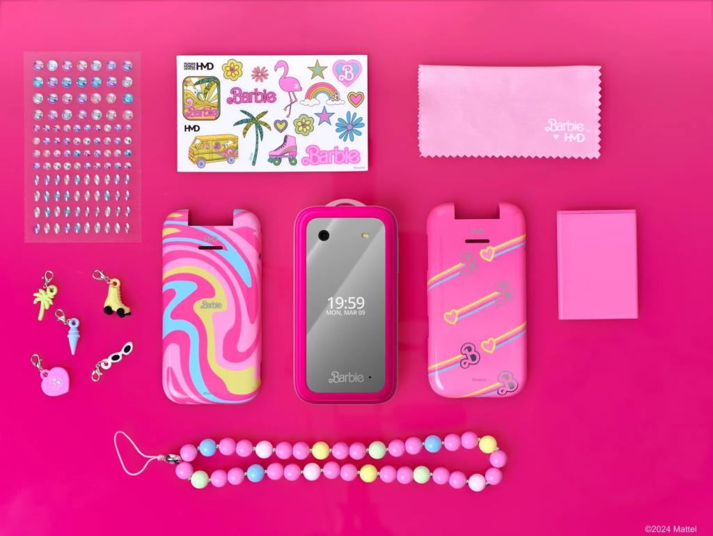 Barbie Phone showcasing its simple interface without distractions