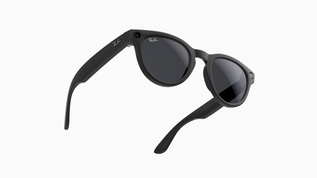 Ray-Ban Meta Smart Glasses on display with features highlighted