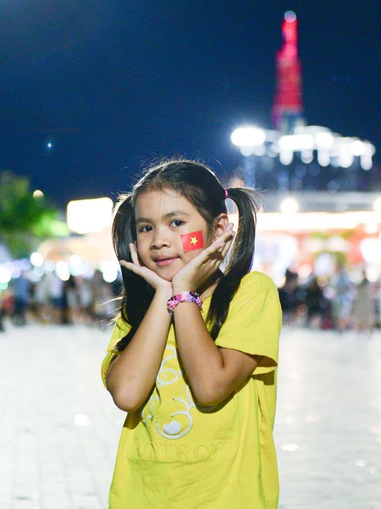 Community members showcasing their national pride during the celebration