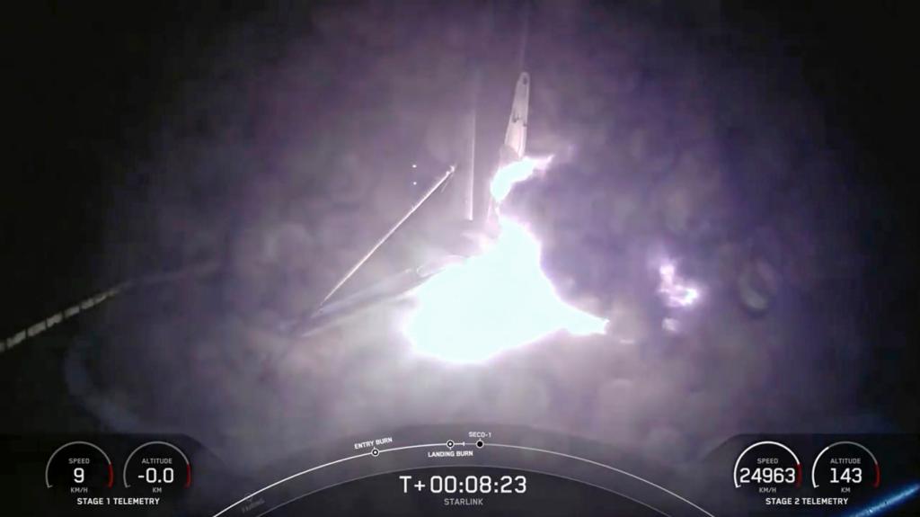 Falcon 9 launch with Starlink satellites